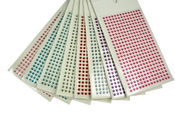 4MM Round Gemstone 336 Pcs Self Adhesive Acrylic Rhinestones Stickers 