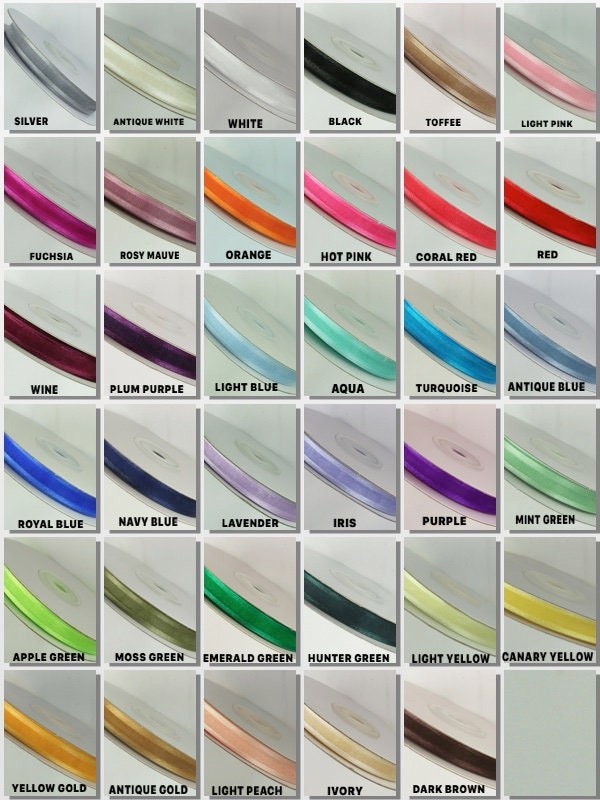Paper Raffia Ribbon 1/4 Choose Color & 10 Yds or 100 Yds 