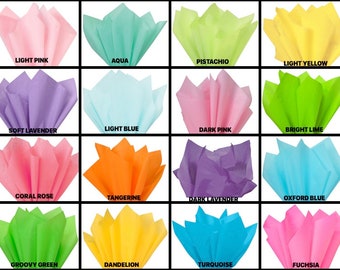 SPRING Color Gift Grade Tissue Paper Sheets - 20" x 30" Choose Color and Package Amount