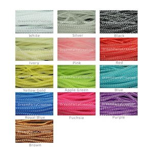 8MM Deco Mesh Tubing Flexible CYBERLOX Tube Party & Holiday Decor Choose Color and Yardage Amount image 1