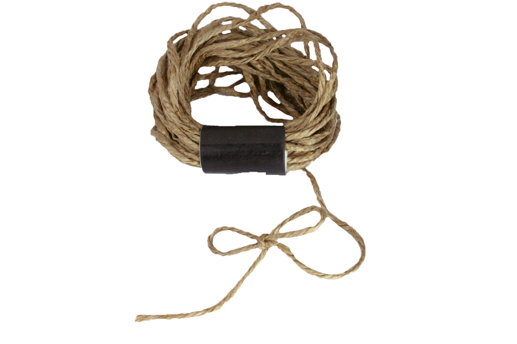 Jute Twine Cord Rope Ribbon, 1/16-inch, 100-yard, Black