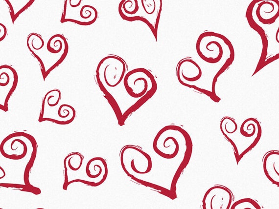 15 SHEETS VALENTINE RED HEART TISSUE PAPER~20x30~15 HEART-LOVE TISSUE  PAPER