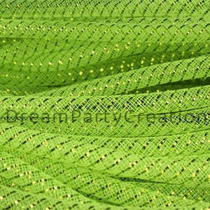 8MM Deco Mesh Tubing Flexible CYBERLOX Tube Party & Holiday Decor Choose Color and Yardage Amount image 3