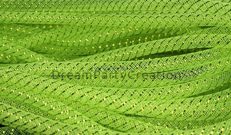 8MM Deco Mesh Tubing Flexible CYBERLOX Tube Party & Holiday Decor Choose Color and Yardage Amount image 3