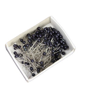 100Pcs/Box Teardrop Pearl Head Sewing Pins Corsage Boutonniere Pins  Straight Wedding Bouquet Pins Hand Craft Sewing Accessories