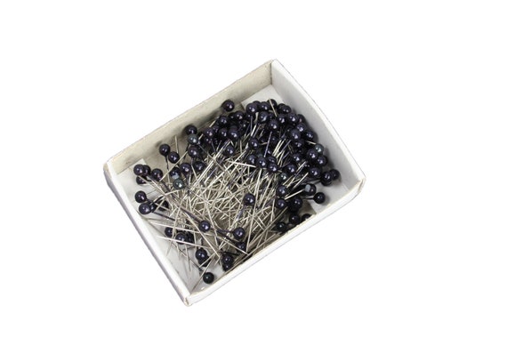 6mm Round Pearl Headed Wedding Florisrty Pins x 144 Black