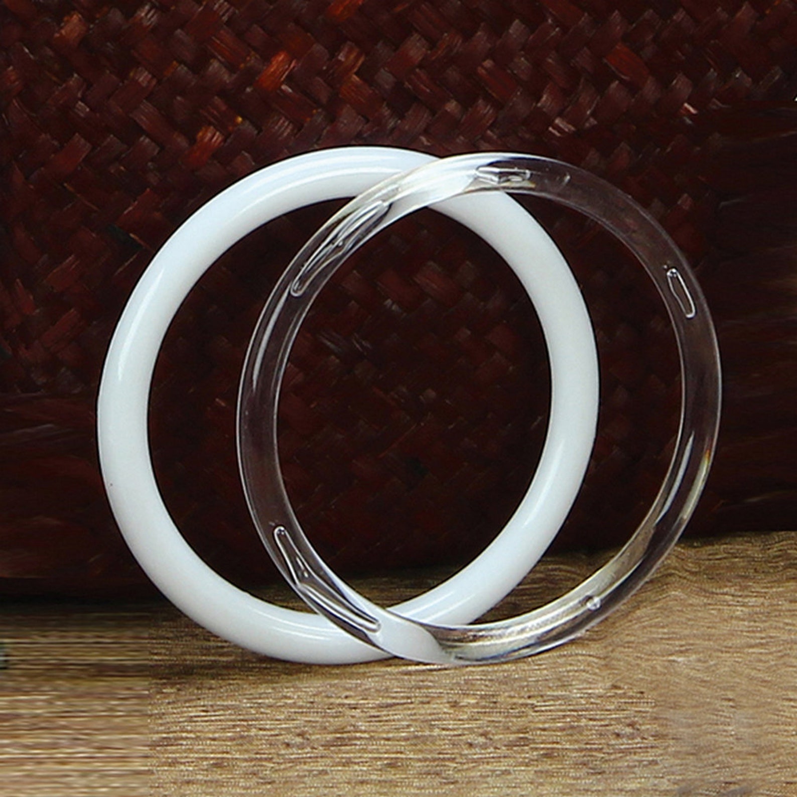 Clear Plastic Acrylic Craft Rings Pack of 6 Choose Color & Etsy