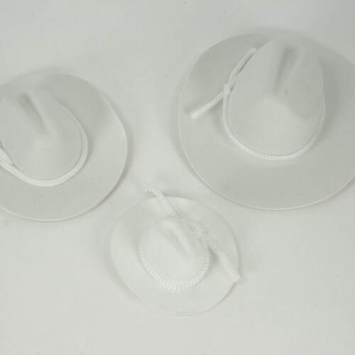 white mini cowboy hat