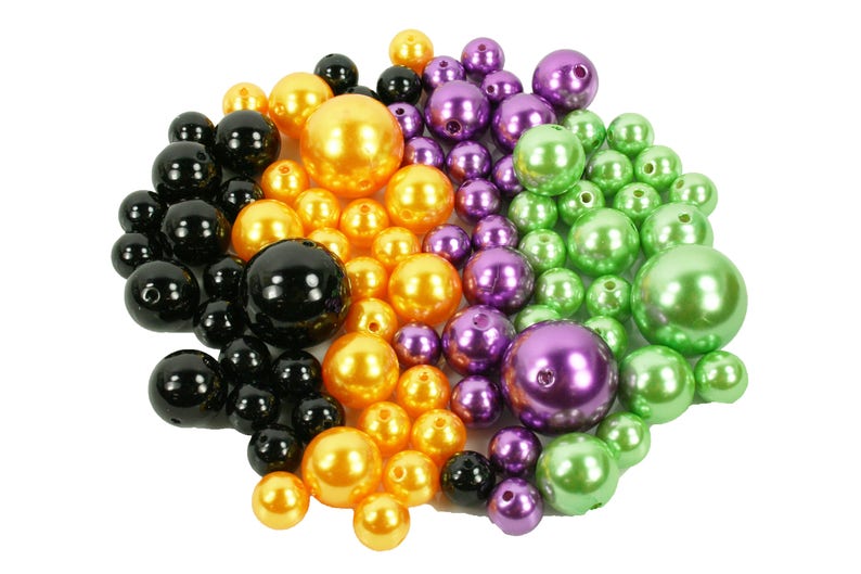 HALLOWEEN SET of Vase Fillers 84 Assorted Faux Pearl Beads Etsy