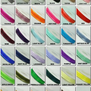 5/8" Organza SATIN EDGE Sheer Ribbon 100% nylon Choose Color & Yards Amount