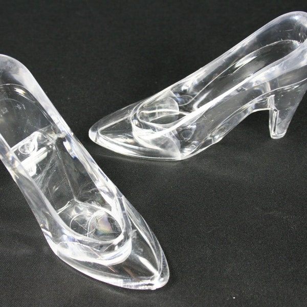 Princess Acrylic Clear 4.75" Slipper Party Favor Choose Package Amount