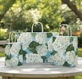 HYDRANGEA BLOSSOMS Design Shopping Gift Paper ((Bag Only)) Choose Size & Pack Amount