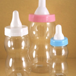 1 - FILLABLE Baby Shower BOTTLE BANK Favor Choose  8", 10", or 12.5" and Color