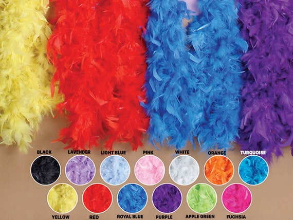 Large FEATHERS BOA Craft Decoration 40 Grams 2 Yards Choose Color CLOSEOUT  