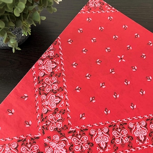 RED BANDANA Design Gift Grade Tissue Paper Sheets Choose Size & Package Amount