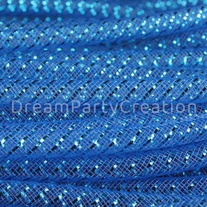 8MM Deco Mesh Tubing Flexible CYBERLOX Tube Party & Holiday Decor Choose Color and Yardage Amount image 2