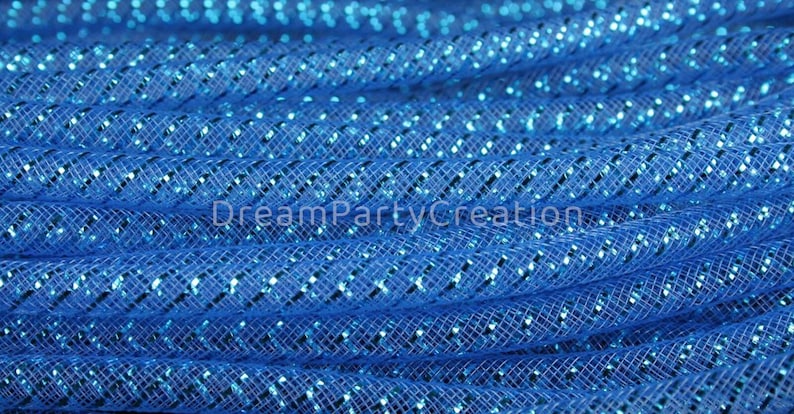 8MM Deco Mesh Tubing Flexible CYBERLOX Tube Party & Holiday Decor Choose Color and Yardage Amount image 2