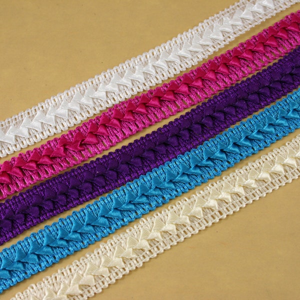 3/4" SATIN BRAIDED Fabric Trim Crafting & Sewing projects Choose Color and Yardage Amount (CLOSEOUT)