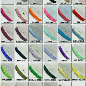 1/4" PLAIN Organza PLAIN Sheer 1/4" Ribbon 25 yards each 100% nylon Choose Color (CLOSEOUT)