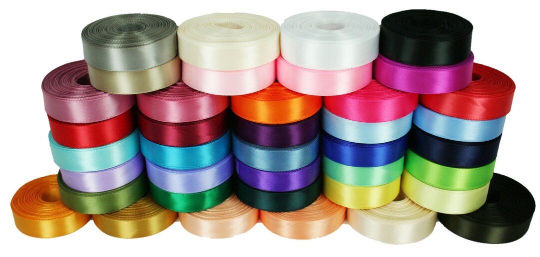 Silver Poly Satin Wide Ribbon 100 Yards - Party Warehouse