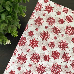 SNOWFLAKE SILHOUETTE Design Gift Grade Tissue Paper Sheets Choose Size & Package Amount
