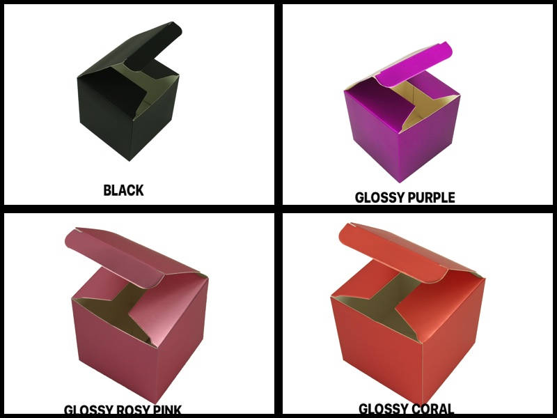 Lot de 24 Fold-Up faveur papier Boîtes-Cadeaux 2" x 2" x 2" Cube 