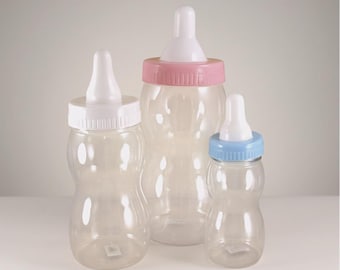 1 - FILLABLE Baby Shower BOTTLE BANK Favor Choose  8", 10", or 12.5" and Color