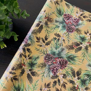 ELEGANT PINE Design Print Gift Grade Tissue Paper Sheets Choose Size & Package Amount