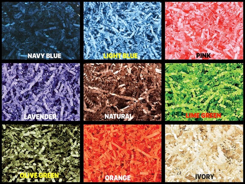 Crinkle Paper Shred 1 POUND Bag for Packaging Gift Box Basket Filler BULK BUY !!!