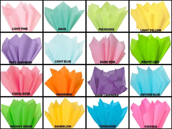 Gift Grade Tissue Paper Sheets - 15 x 20 Choose Color and