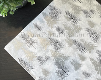 FROSTED FOREST Design Gift Grade Tissue Paper Sheets Choose Size & Package Amount
