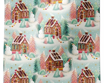 GINGERBREAD DREAMS Design Print Gift Grade Tissue Paper Sheets Choose Size & Package Amount