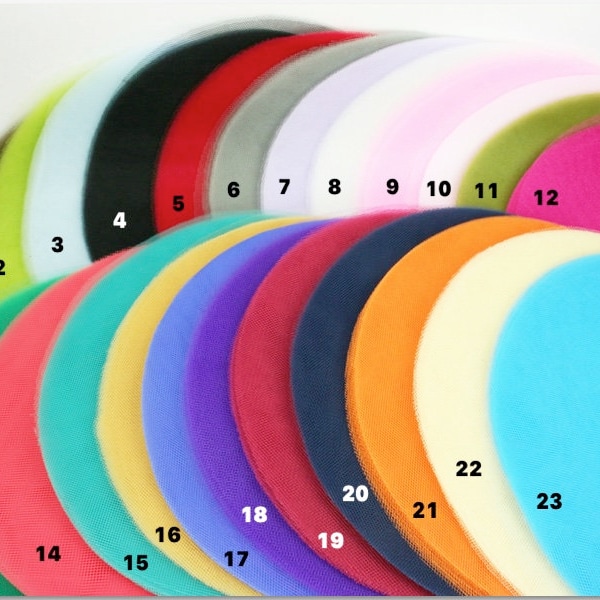 9" STRAIGHT edge Sheer TULLE Circles 25 Pieces Party Favor Wraps Choose Color (CLOSEOUT)