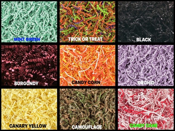 Coral or Salmon Color Shredded Paper Gift Bag Filler