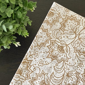 LACE BORDERS Design 15&quot; X 20&quot; Tissue Paper Sheet (Pack of 5 Sheets)