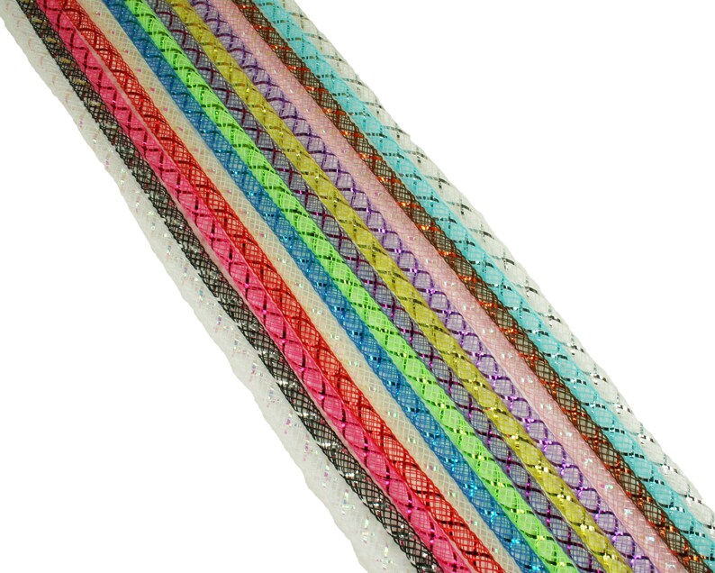 4MM Deco Mesh Tubing 60 Yards BULK Buy Flexible CYBERLOX Tube Etsy