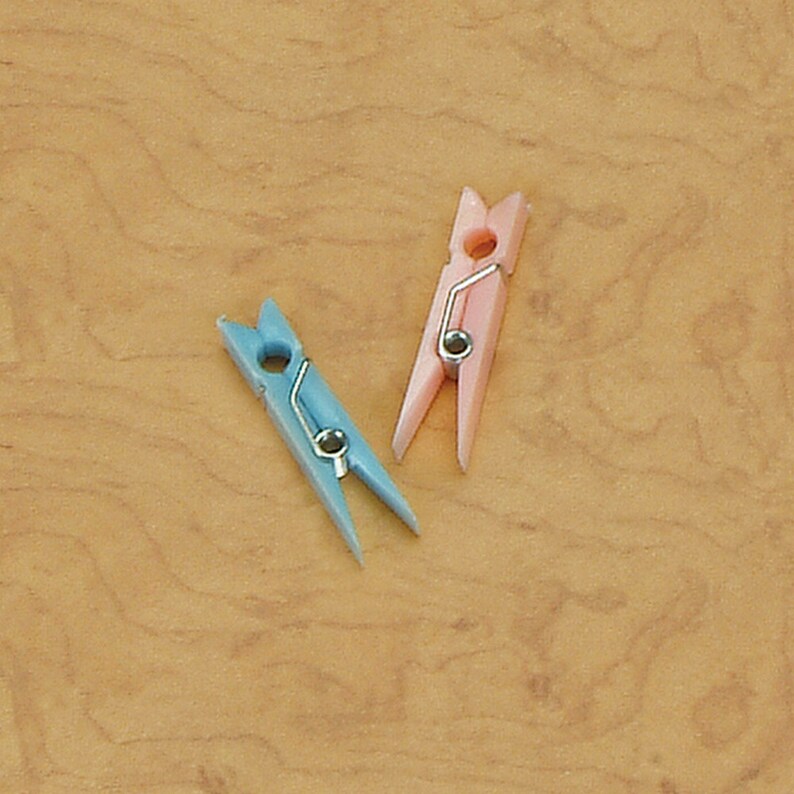 MINI Plastic CLOTHESPINS Party Favor Choose Color & Pack Etsy
