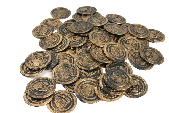 plastic play coins