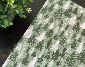 SNOWY PINES Design Gift Grade Tissue Paper Sheets Choose Size & Package Amount