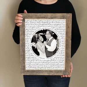 Personalized Mothers Day Gift with Photo and Song Lyrics Wedding Day photo Gift for Mom, Custom Gift for Mom from Daughter, Mom Gifts image 4