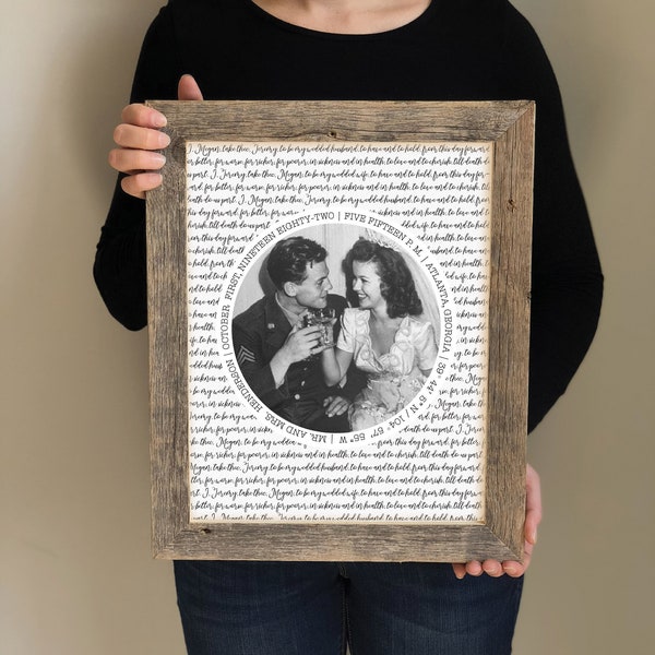 Anniversary Gift for Parents- Personalized 50th Wedding Anniversary Gifts, 30th Anniversary, 50th Anniversary, Golden Anniversary Present