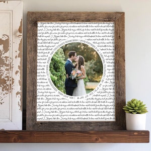 Display Parents Wedding Photo at your wedding Parents Wedding Thank You Gift Frame, Now and Then Frame, Thank You Gift for Parents image 3