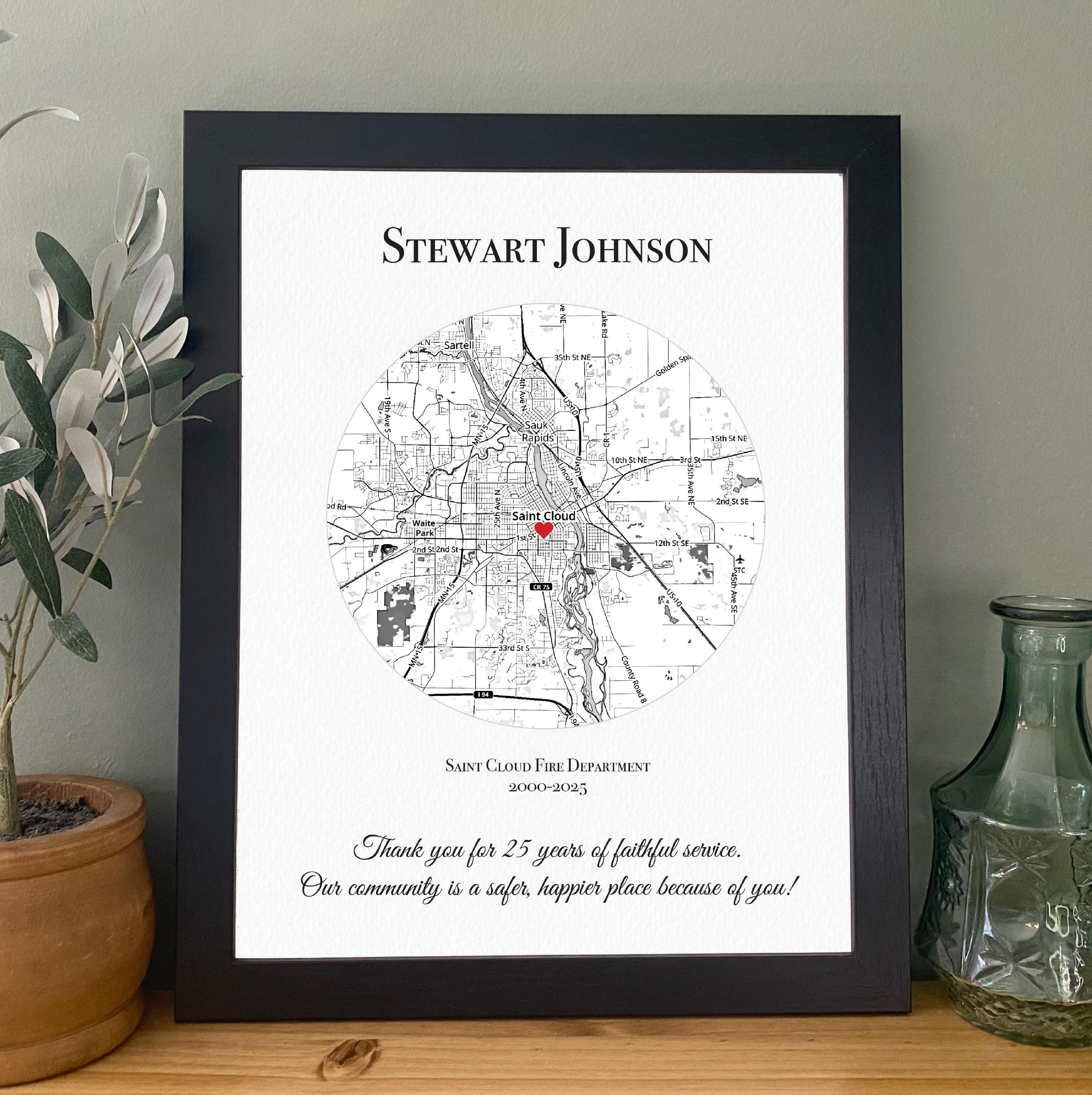 Fireman Retirement Gift From Fire Department- Thank You Gift for ...