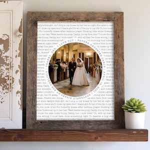 Wedding Gift for Parents from the Bride and Groom Personalized Framed Picture for Parents, Mother of the Bride Thank you Gift of the groom image 2