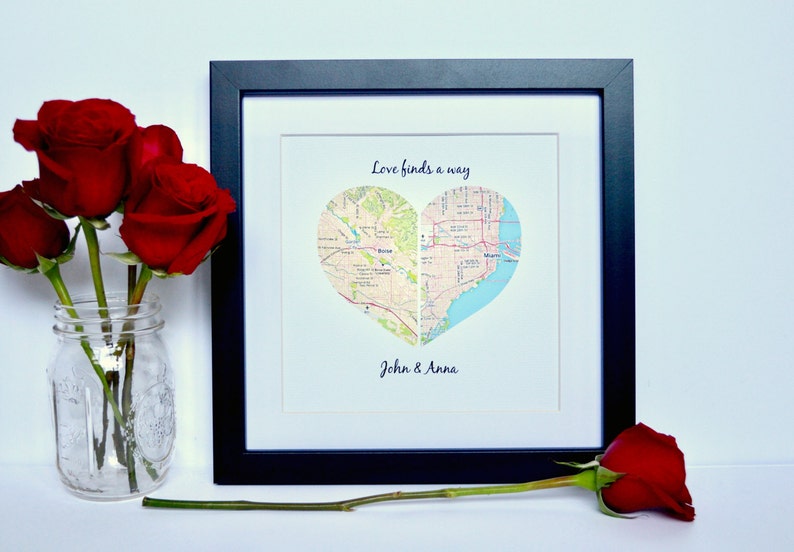 Bridal Shower Gift, Wedding Shower Gift Ideas, Gift for Bride, Unique gift for couple, Wedding Gifts, Personalized Gift, Shower Gift, Map image 1