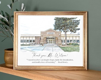 Personalized Teacher Gift for end of School Year- Framed Teacher Quotes, Teacher Gifts, Teacher Thank you Gift from Students, Retirement
