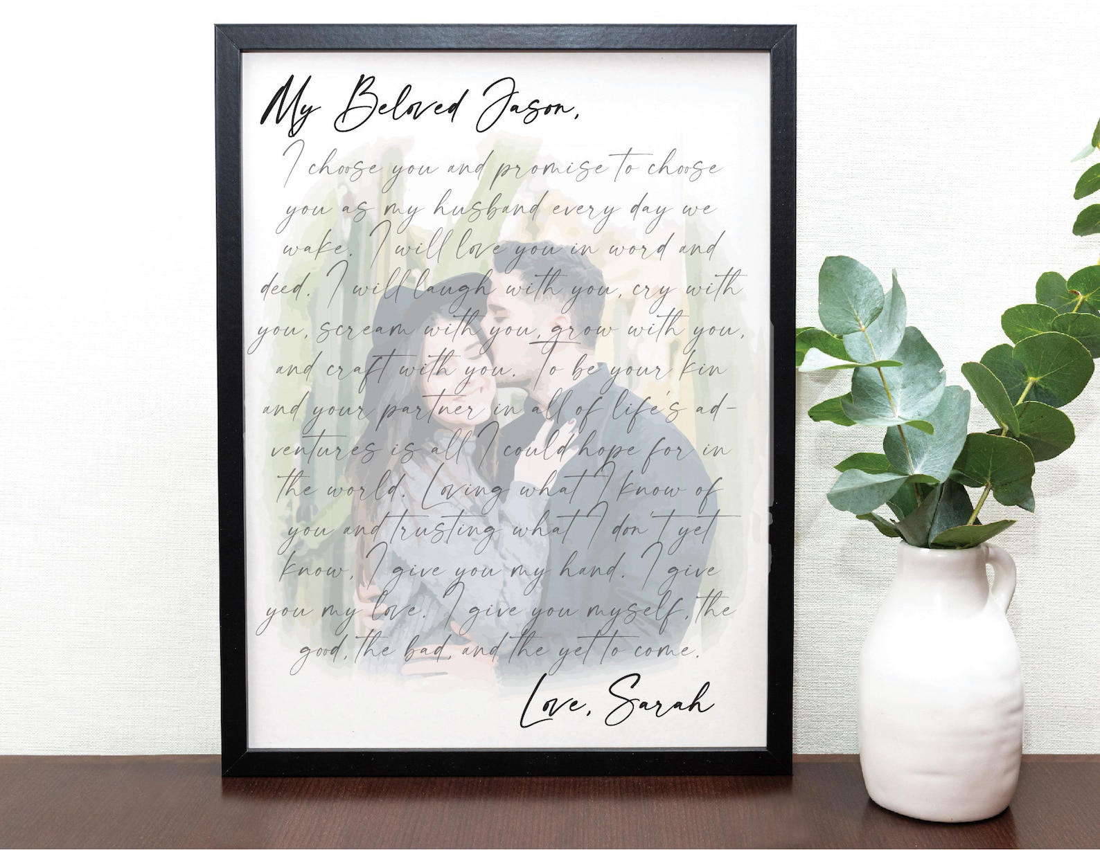 Memorial Gifts With Handwriting | Your Own Letter With Watercolor ...