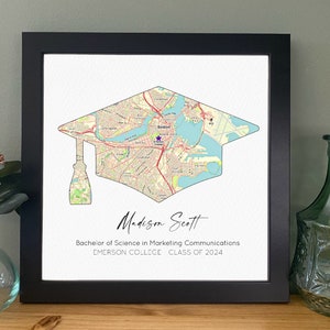 Casquette de remise des diplômes avec carte à l'intérieur - cadeau de remise des diplômes, cadeau sentimental pour elle, cadeau impression carte pour diplômés, cadeaux personnalisés pour diplômés universitaires