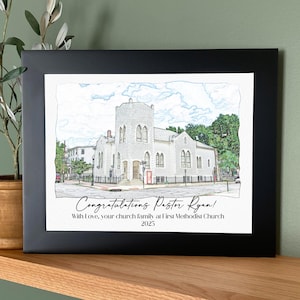 Pastor Ordination Gift from Church- Pastor Promotion, Pastor Graduation Present for Grandson, Pastor Anniversary Gift, Ordained Pastor Frame