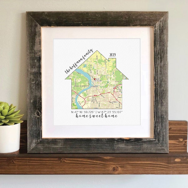 House warming Gift, New Home Gift, New Homeowner, Going Away Gift, New Home Decoration, Personalized Home Decor, Moving Gift, Relocating